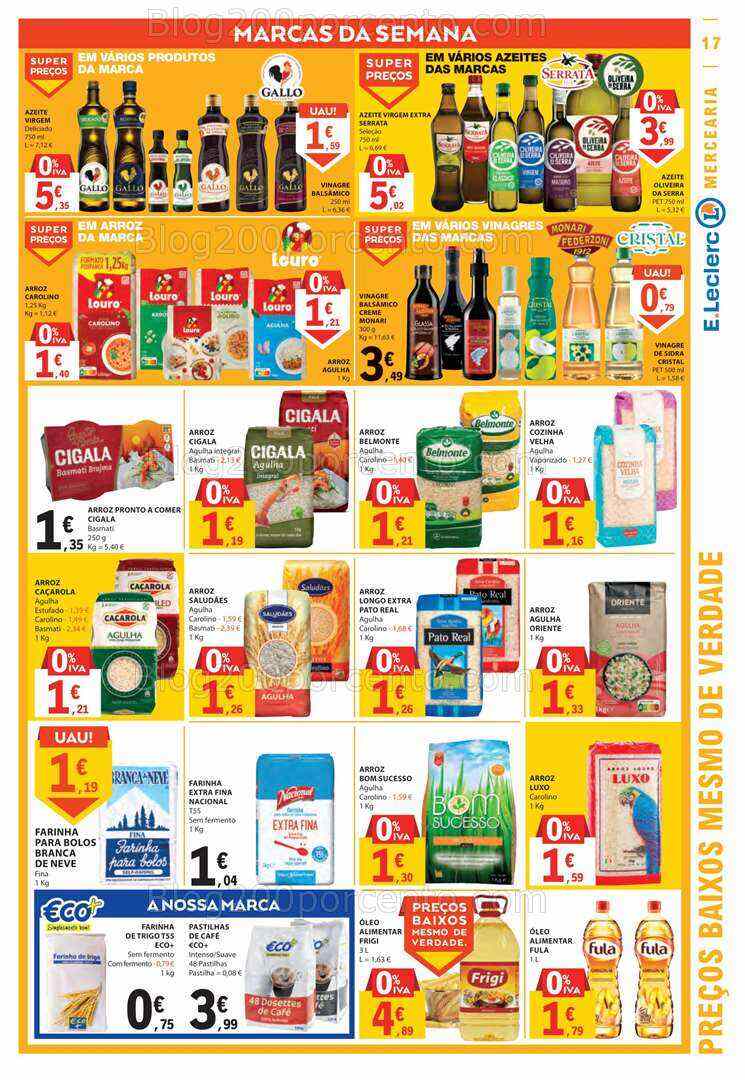 Antevisão Folheto E-LECLERC Promoções de 27 julho a 2 agosto