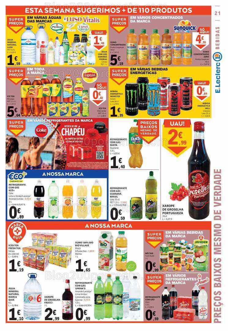 Antevisão Folheto E-LECLERC Promoções de 27 julho a 2 agosto