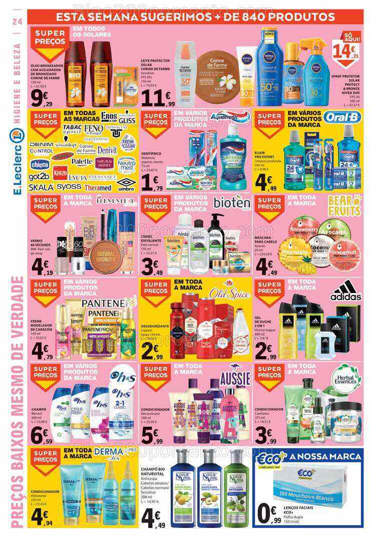 Antevisão Folheto E-LECLERC Promoções de 27 julho a 2 agosto
