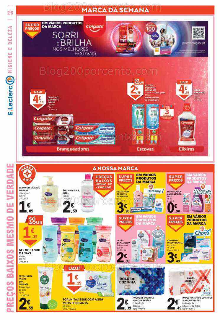 Antevisão Folheto E-LECLERC Promoções de 27 julho a 2 agosto