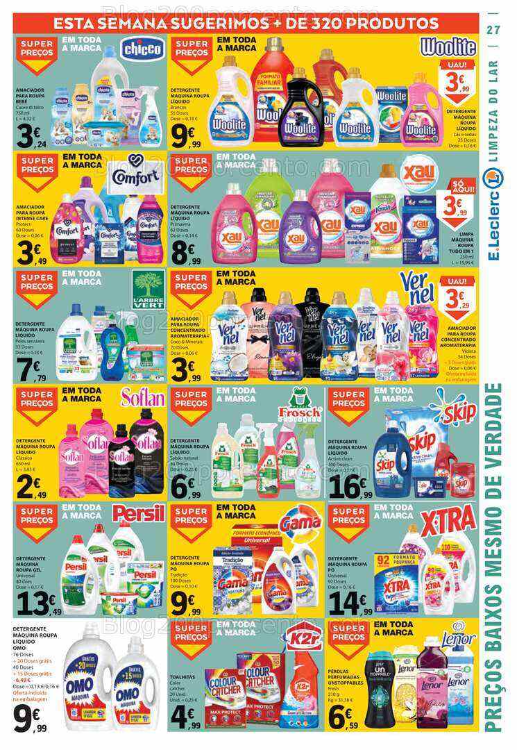 Antevisão Folheto E-LECLERC Promoções de 27 julho a 2 agosto