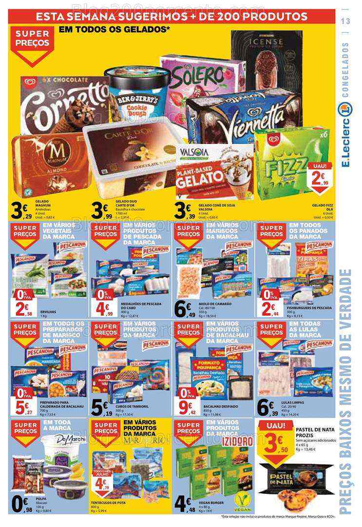 Antevisão Folheto E-LECLERC Promoções de 6 a 12 julho