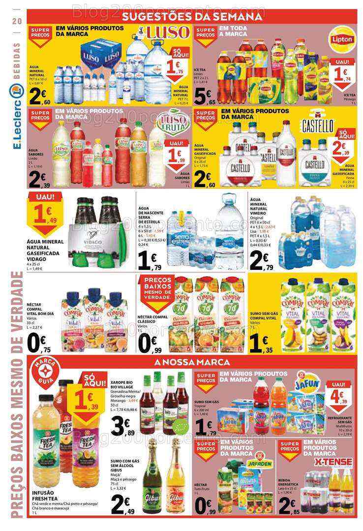 Antevisão Folheto E-LECLERC Promoções de 6 a 12 julho