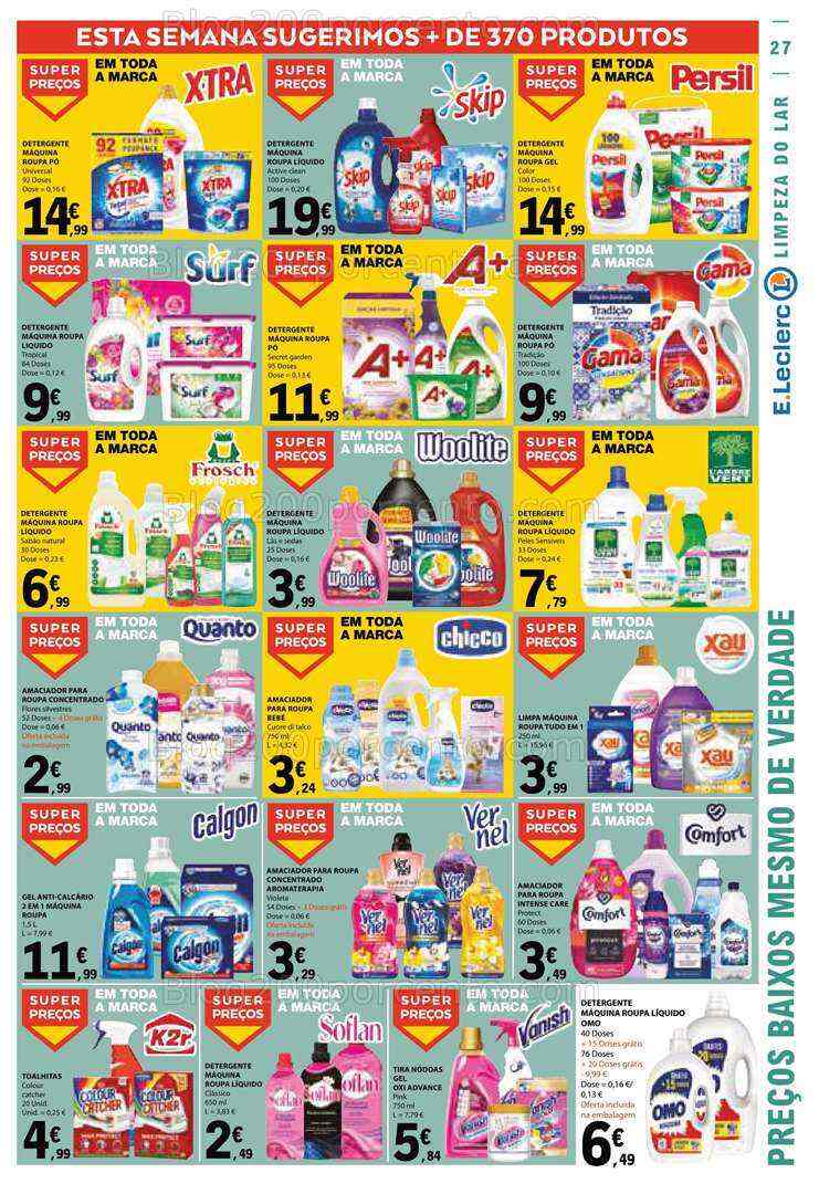Antevisão Folheto E-LECLERC Promoções de 6 a 12 julho
