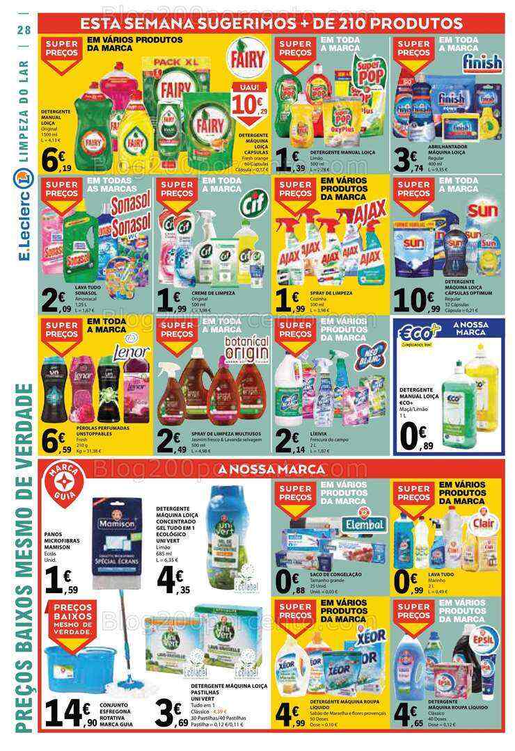 Antevisão Folheto E-LECLERC Promoções de 6 a 12 julho