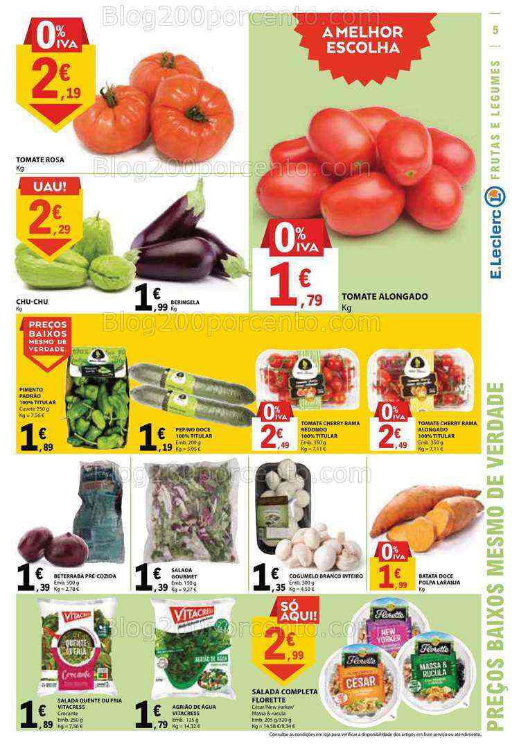 Antevisão Folheto E-LECLERC Promoções de 6 a 12 julho