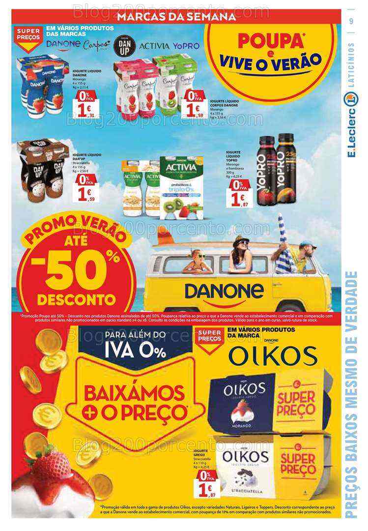 Antevisão Folheto E-LECLERC Promoções de 6 a 12 julho