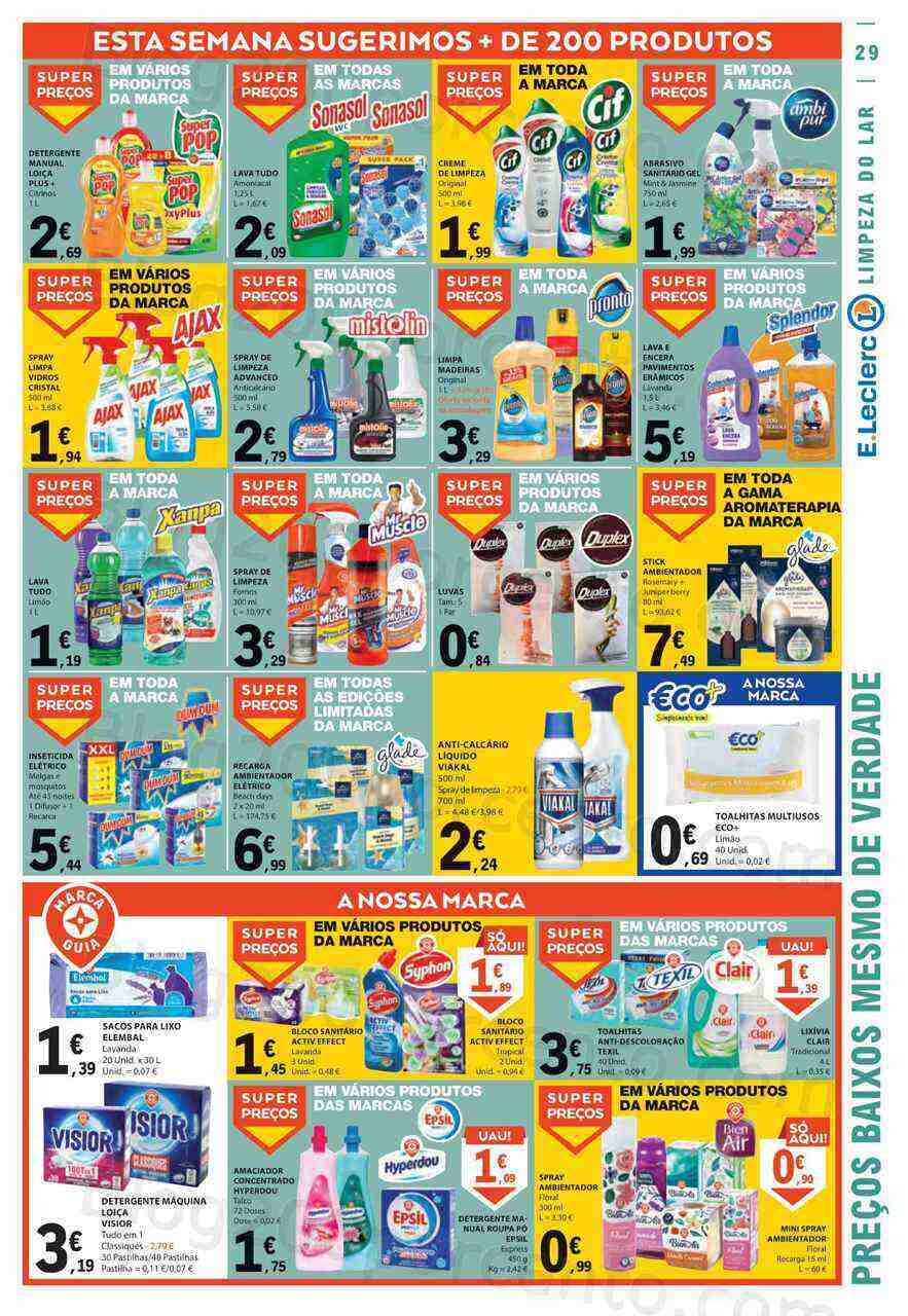 Antevisão Folheto E-LECLERC Promoções de 20 a 26 abril