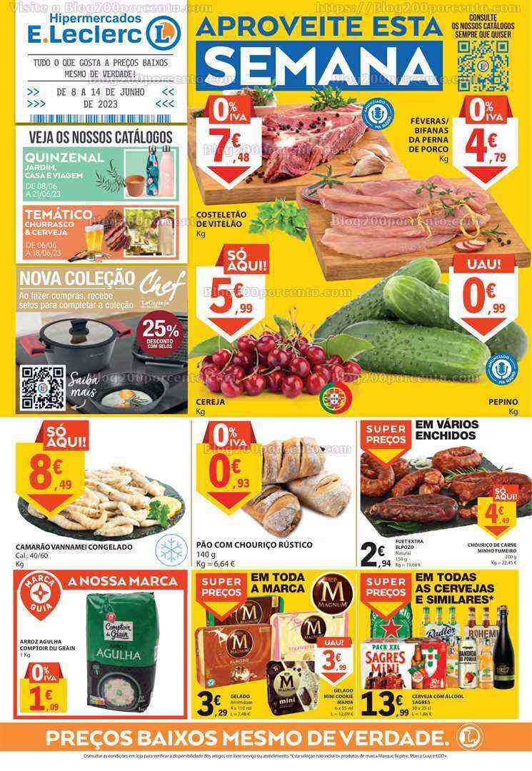 Antevisão Folheto E-LECLERC Promoções de 8 a 14 junho