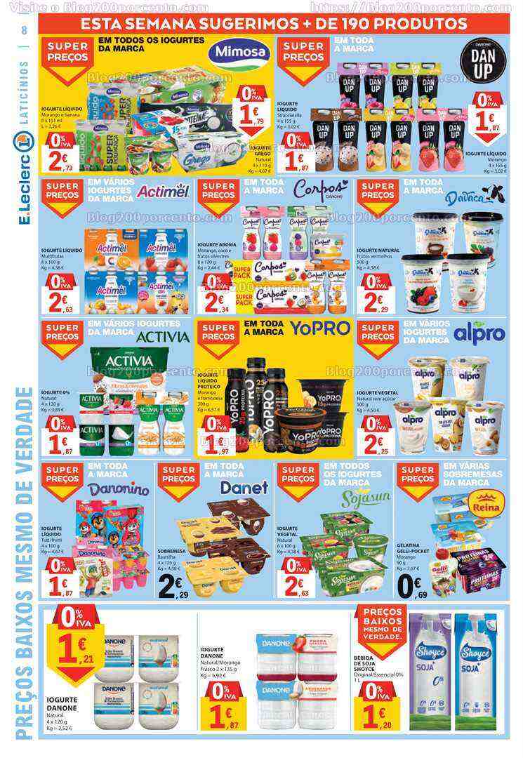 Antevisão Folheto E-LECLERC Promoções de 8 a 14 junho