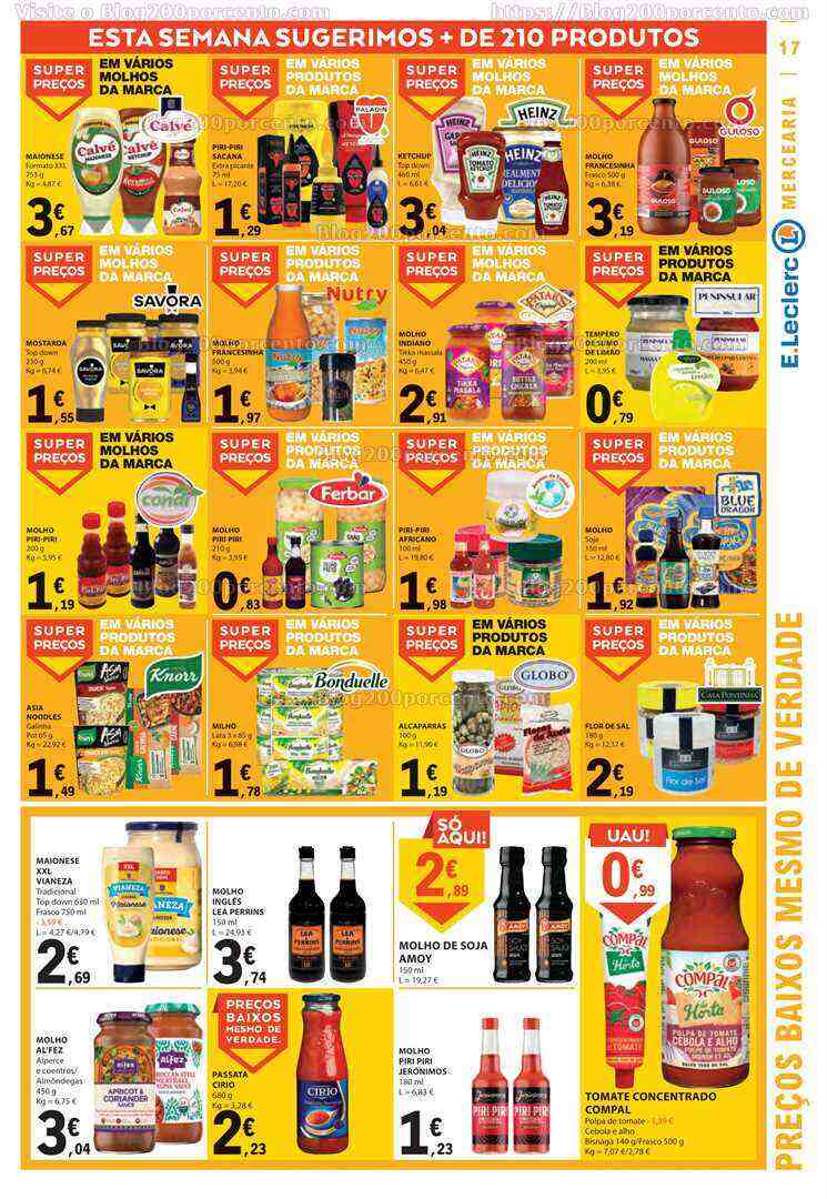 Antevisão Folheto E-LECLERC Promoções de 8 a 14 junho