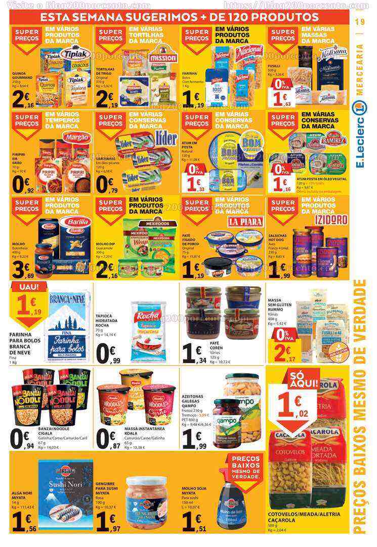 Antevisão Folheto E-LECLERC Promoções de 8 a 14 junho