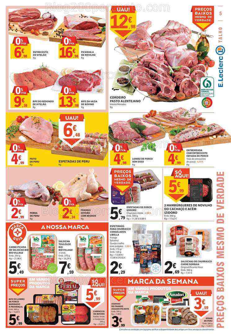 Antevisão Folheto E-LECLERC Promoções de 3 a 9 agosto