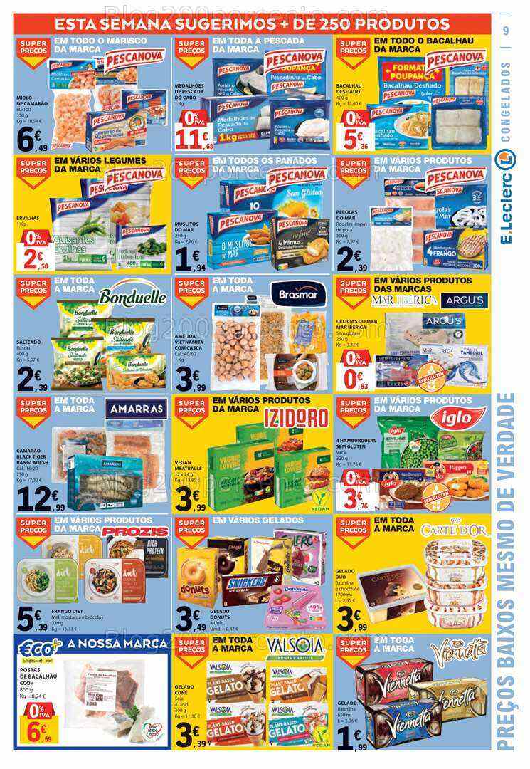 Antevisão Folheto E-LECLERC Promoções de 3 a 9 agosto