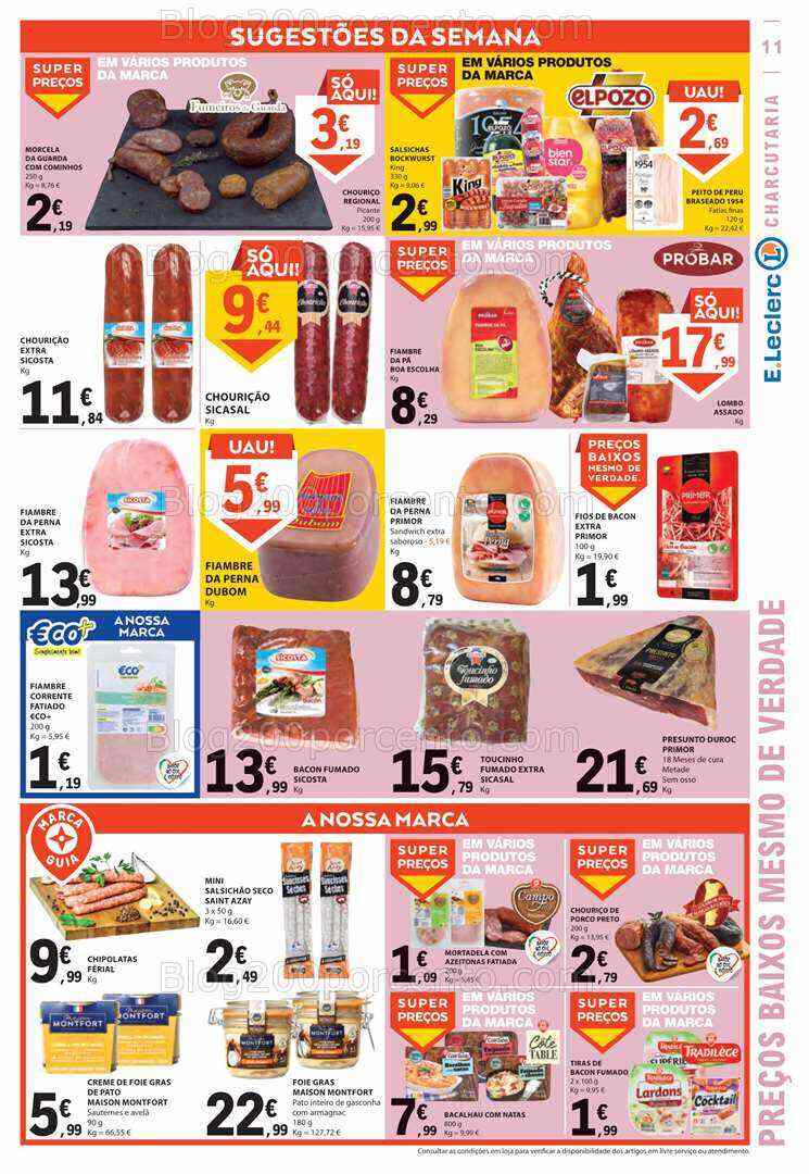 Antevisão Folheto E-LECLERC Promoções de 3 a 9 agosto