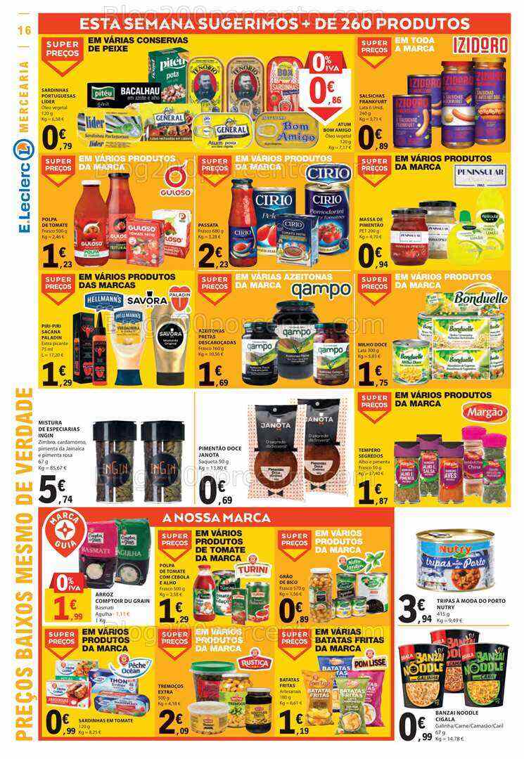 Antevisão Folheto E-LECLERC Promoções de 3 a 9 agosto