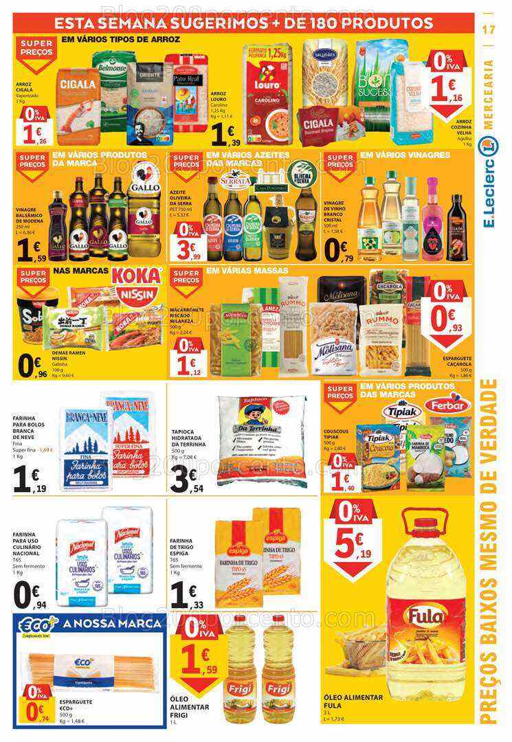Antevisão Folheto E-LECLERC Promoções de 3 a 9 agosto