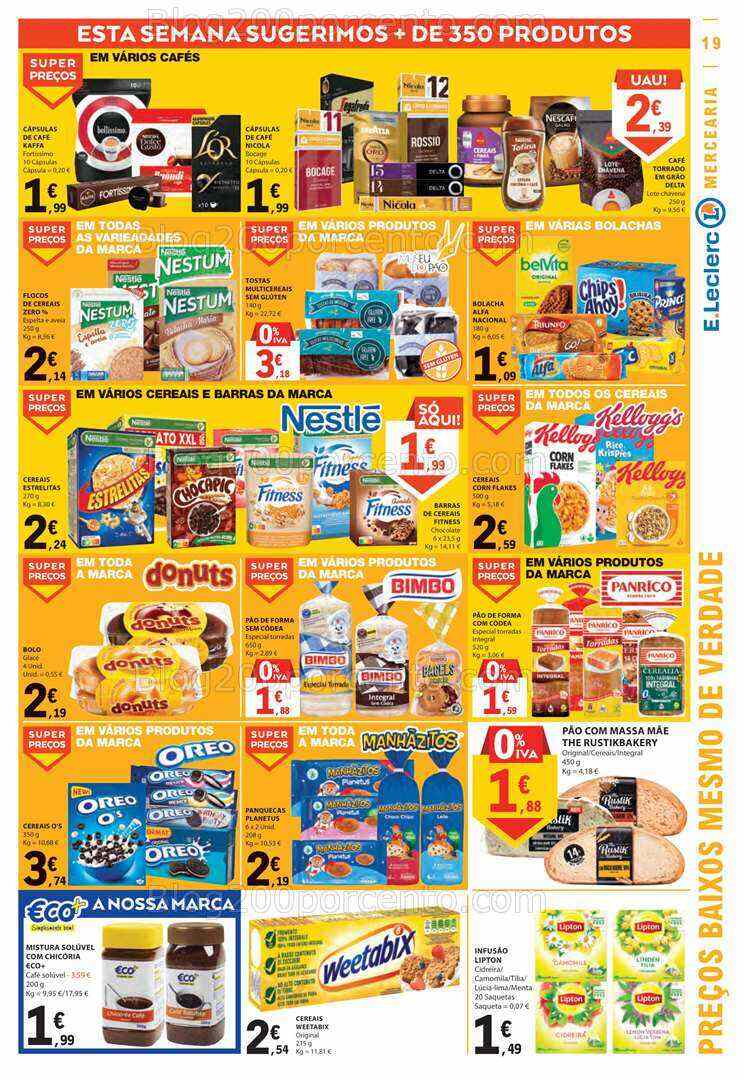 Antevisão Folheto E-LECLERC Promoções de 3 a 9 agosto