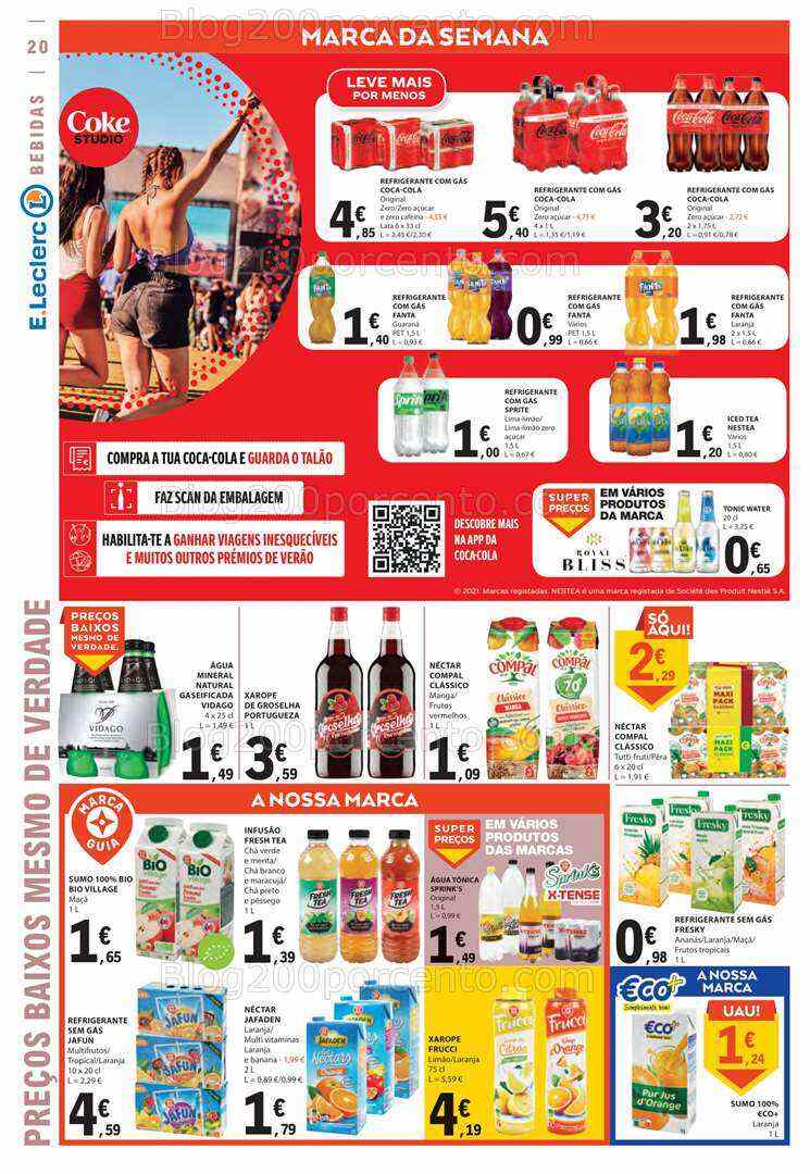 Antevisão Folheto E-LECLERC Promoções de 3 a 9 agosto