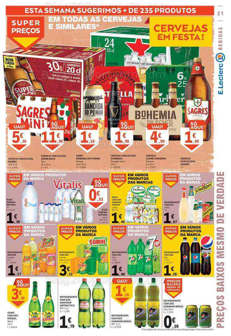 Antevisão Folheto E-LECLERC Promoções de 3 a 9 agosto