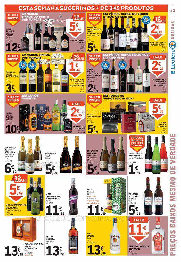 Antevisão Folheto E-LECLERC Promoções de 3 a 9 agosto