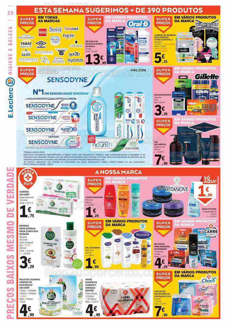 Antevisão Folheto E-LECLERC Promoções de 3 a 9 agosto