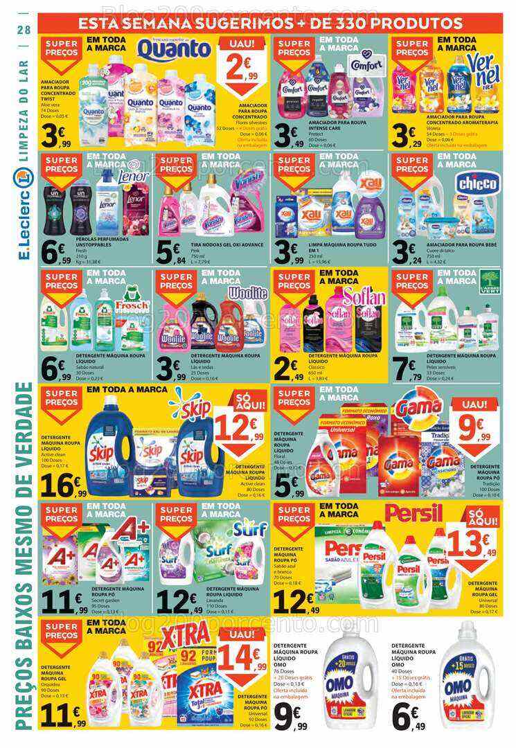 Antevisão Folheto E-LECLERC Promoções de 3 a 9 agosto