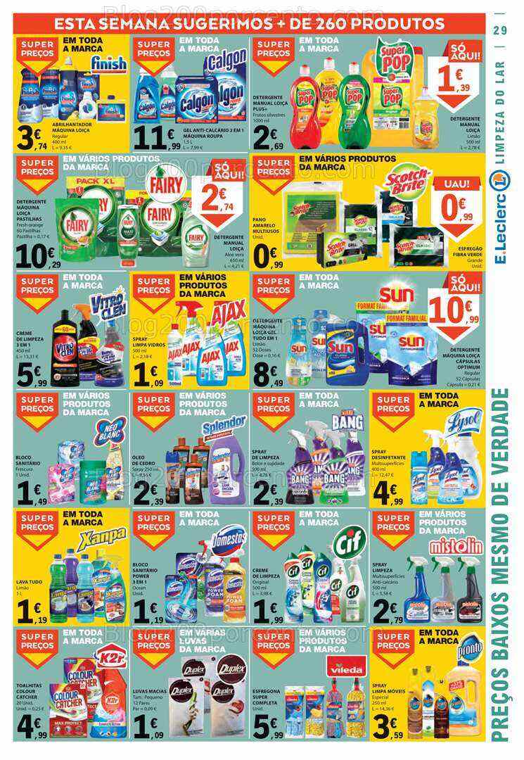 Antevisão Folheto E-LECLERC Promoções de 3 a 9 agosto