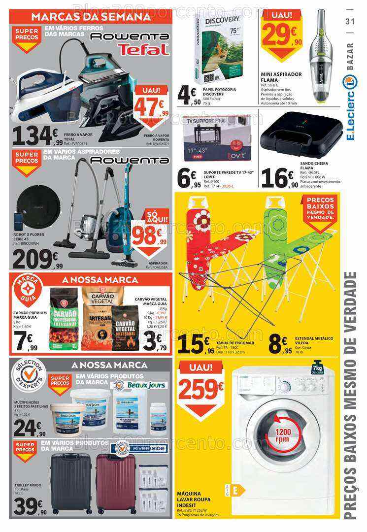 Antevisão Folheto E-LECLERC Promoções de 3 a 9 agosto