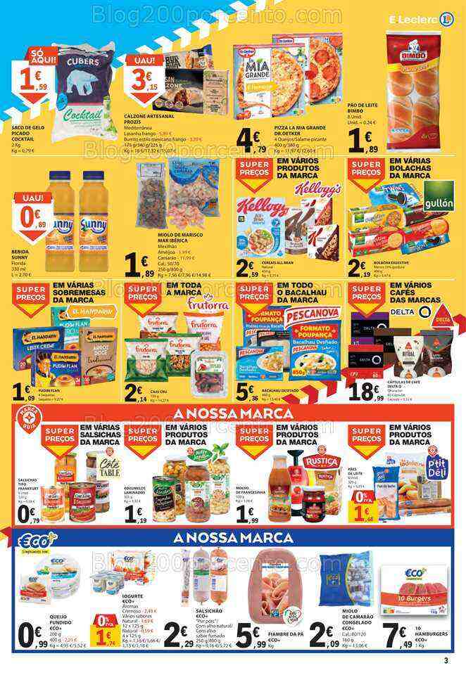 Antevisão Folheto E-LECLERC Promoções Fim de Semana - 23 a 25 junho