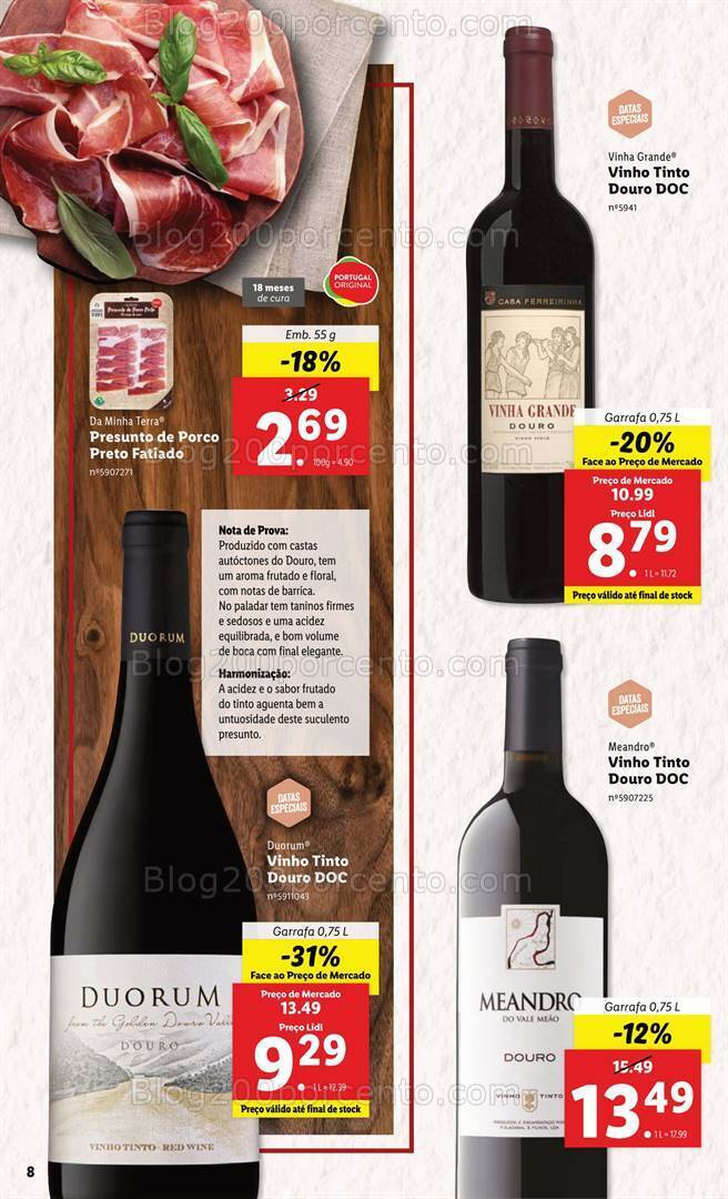 Antevisão Folheto LIDL Feira Queijos Enchidos e Vinhos - 1 a 14 fevereiro