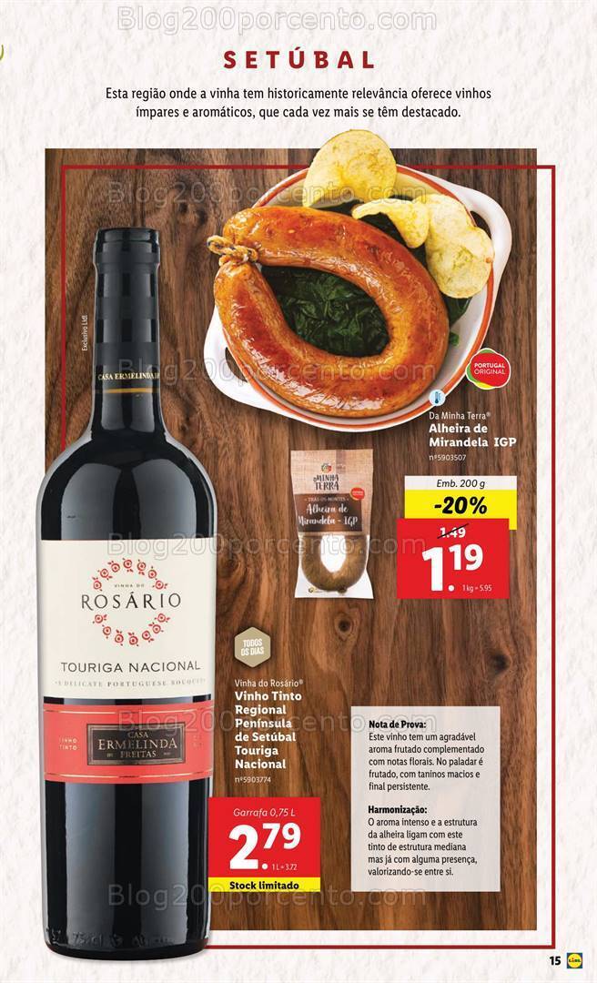 Antevisão Folheto LIDL Feira Queijos Enchidos e Vinhos - 1 a 14 fevereiro