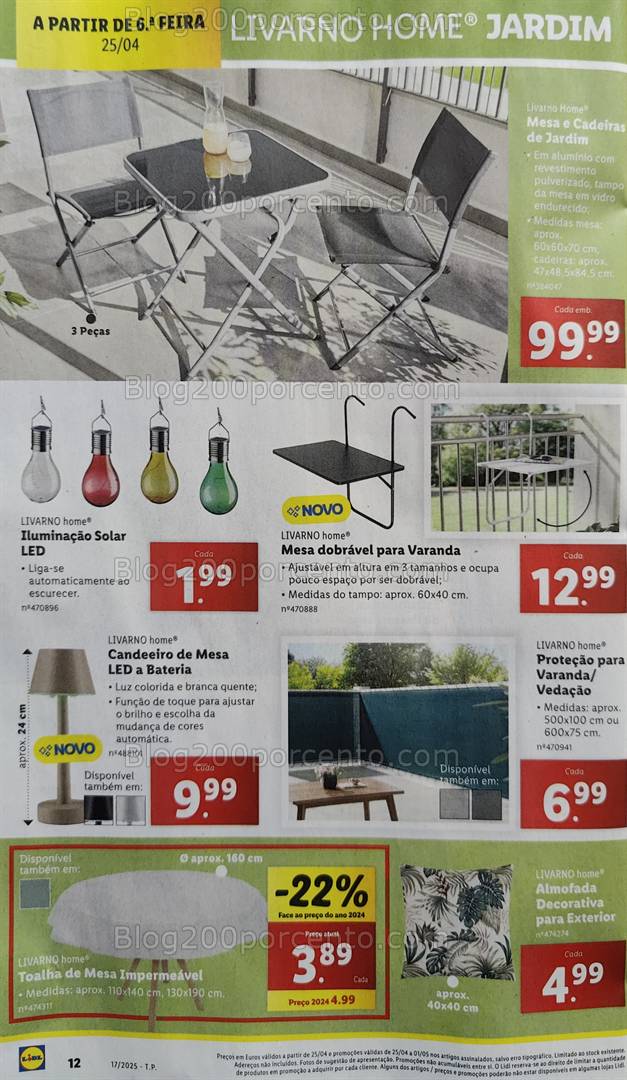 Antevisão Folheto LIDL Bazar Promoções de 21 de abril a 1 maio