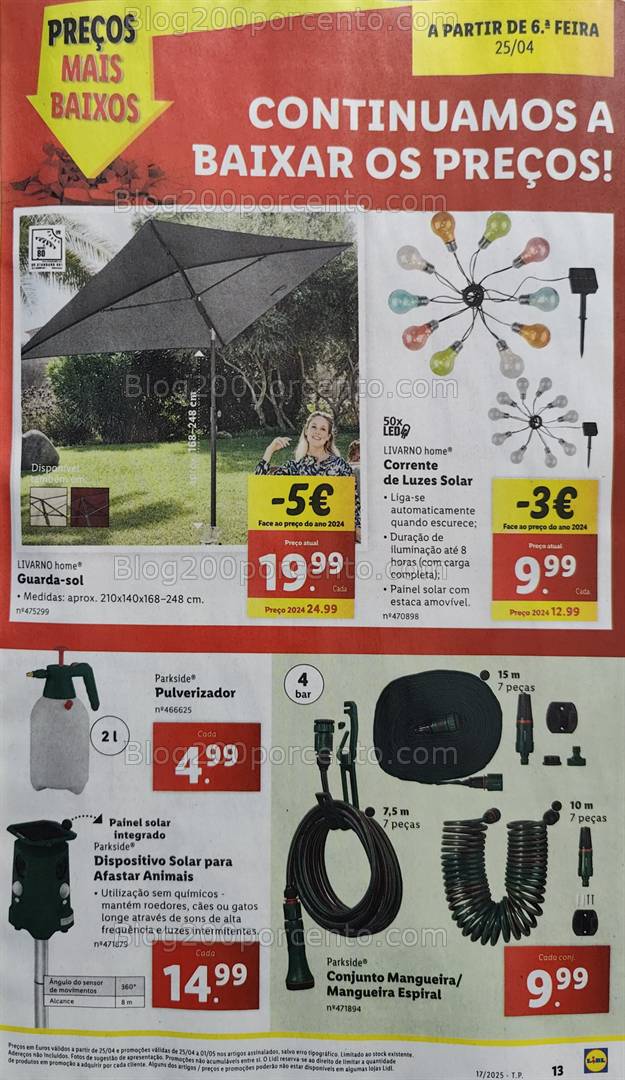 Antevisão Folheto LIDL Bazar Promoções de 21 de abril a 1 maio