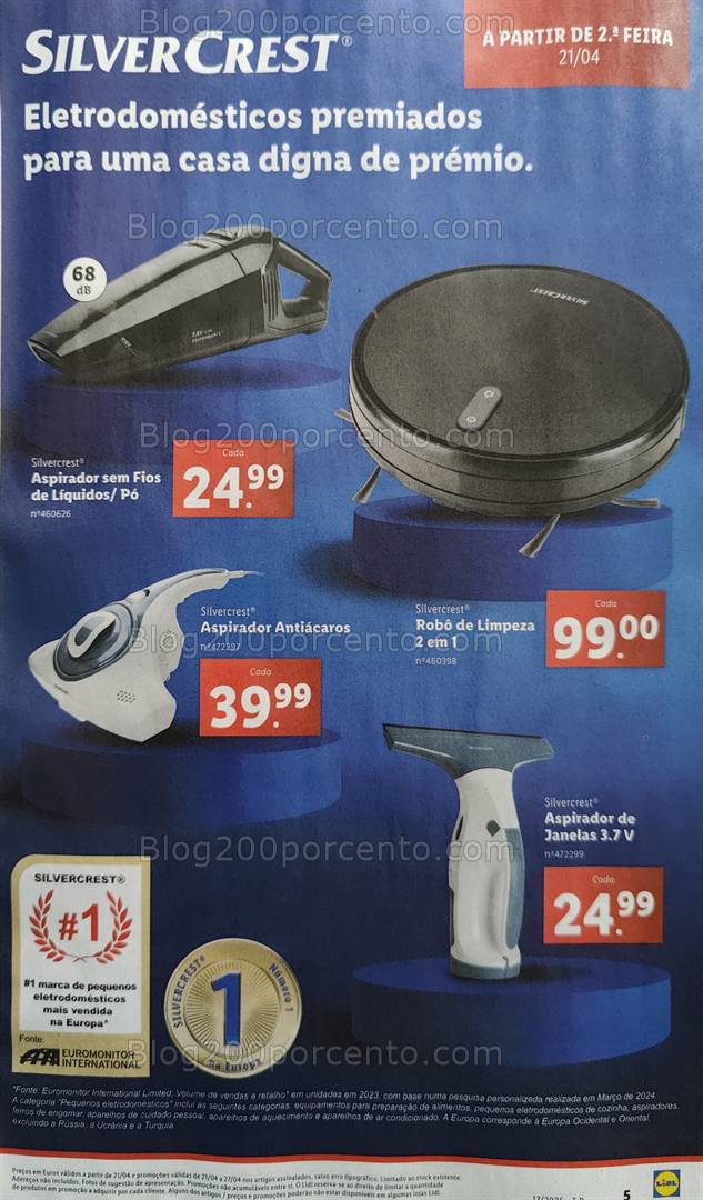 Antevisão Folheto LIDL Arrumação e Limpeza Promoções - 21 a 27 abril