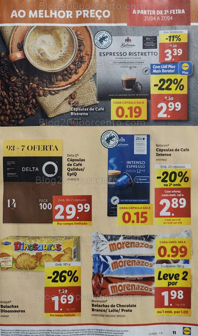 Antevisão Folheto LIDL Promoções de 21 a 27 de abril