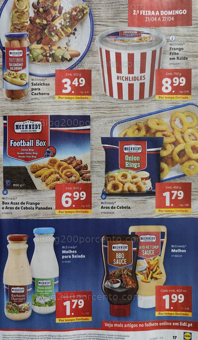 Antevisão Folheto LIDL Promoções de 21 a 27 de abril