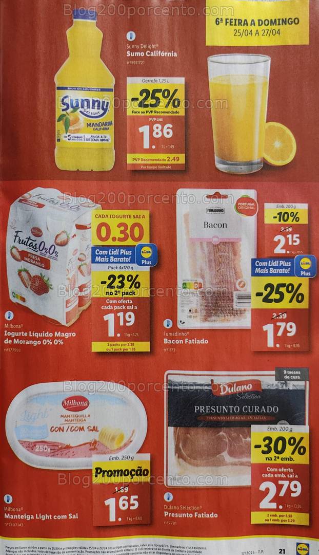 Antevisão Folheto LIDL Promoções de 21 a 27 de abril