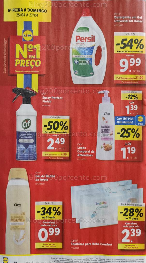Antevisão Folheto LIDL Promoções de 21 a 27 de abril