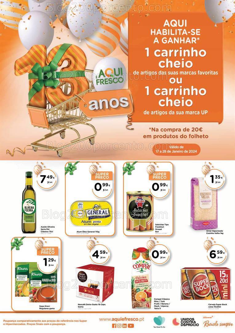 Antevisão Folheto A NOSSA LOJA Promoções de 17 a 21 janeiro