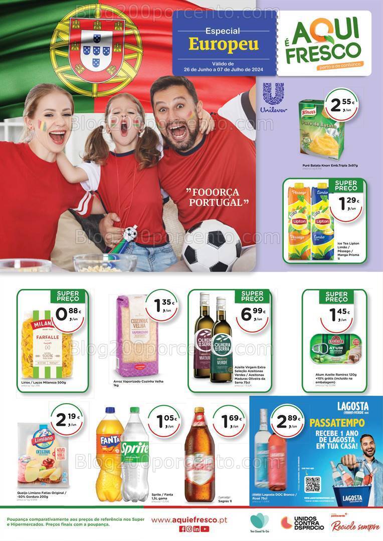Antevisão Folheto AQUI É FRESCO Promoções de 26 junho a 7 julho