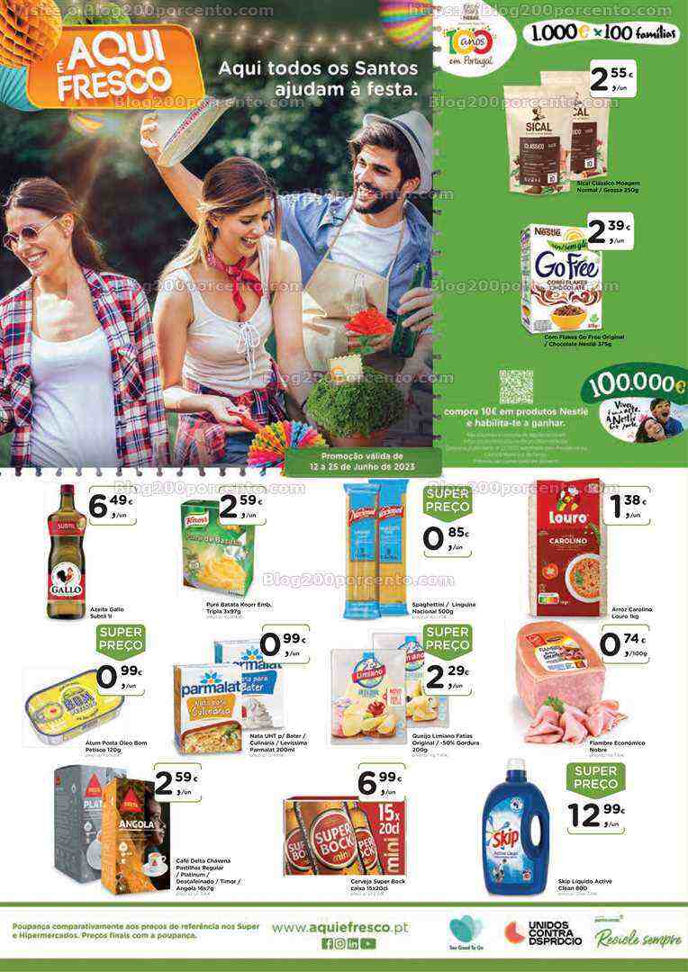 Antevisão Folheto AQUI É FRESCO Promoções de 12 a 25 junho