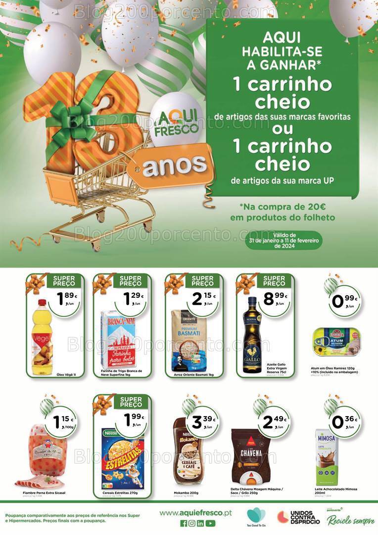 Antevisão Folheto AQUI É FRESCO Promoções de 31 janeiro a 11 fevereiro