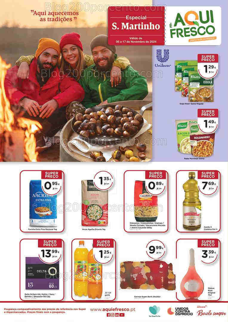 Antevisão Folheto AQUI É FRESCO Promoções de 6 a 17 novembro