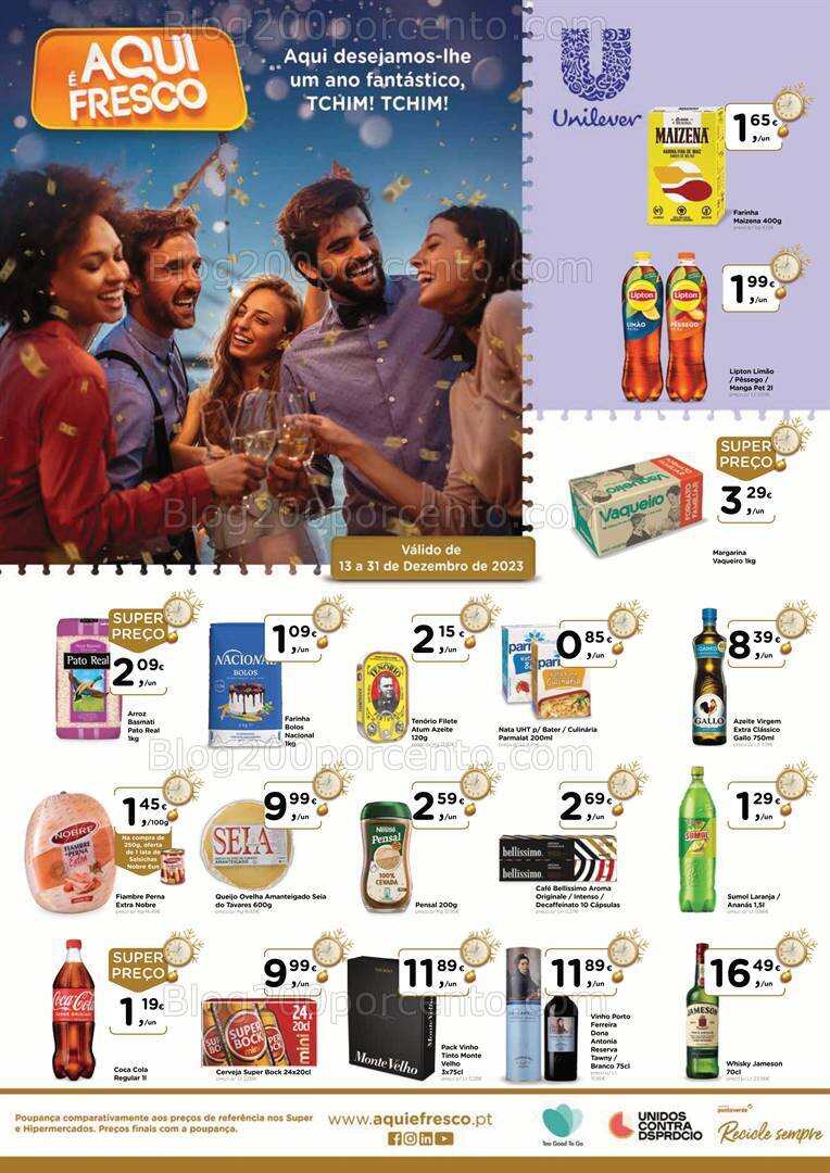 Antevisão Folheto AQUI É FRESCO Promoções de 13 a 31 dezembro