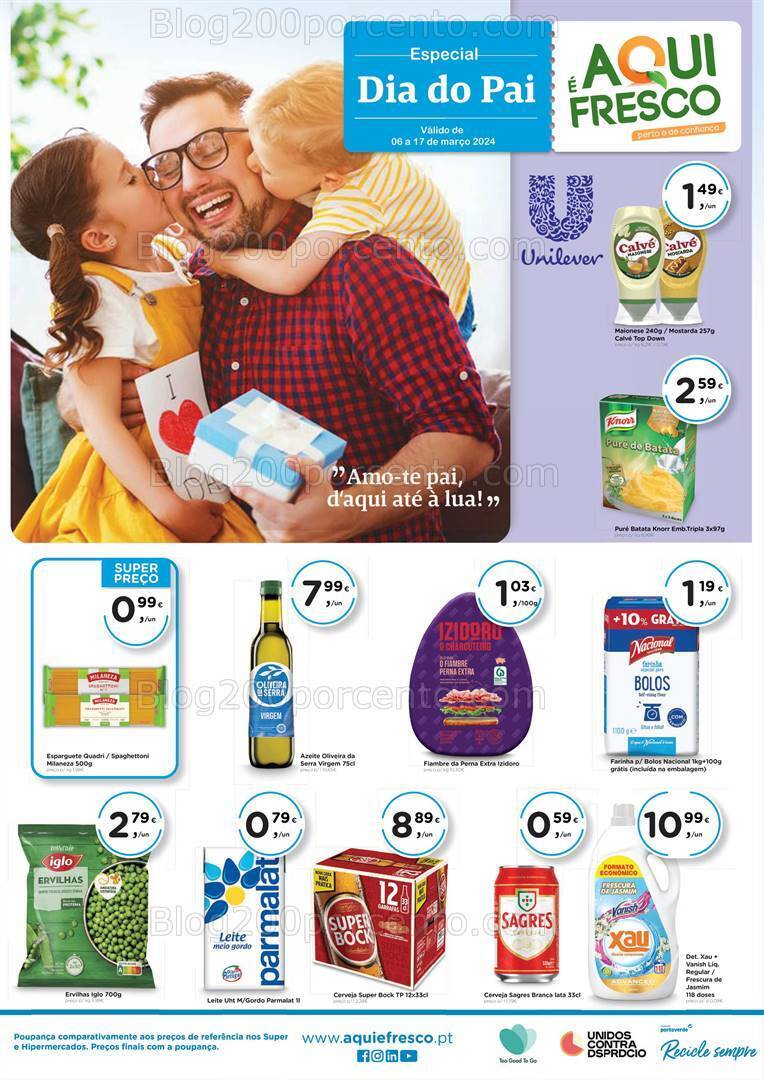 Antevisão Folheto AQUI É FRESCO Promoções de 6 a 17 março