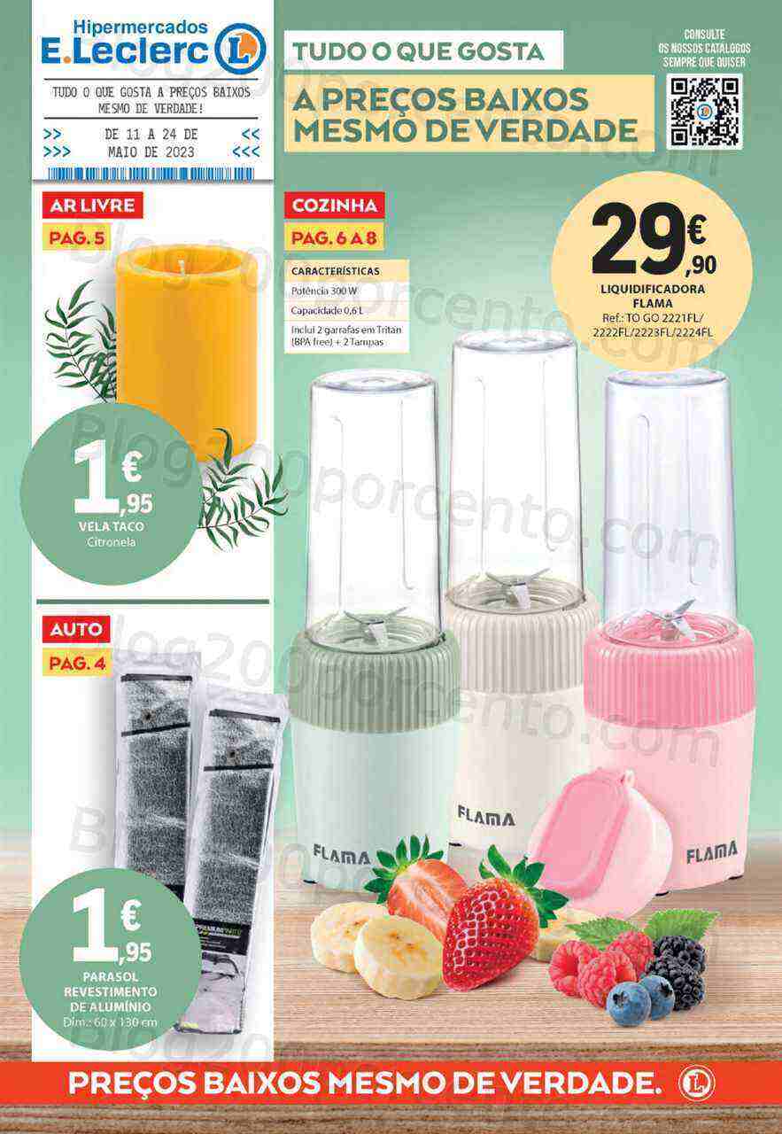 Antevisão Folheto E-LECLERC Bazar Promoções de 11 a 24 maio