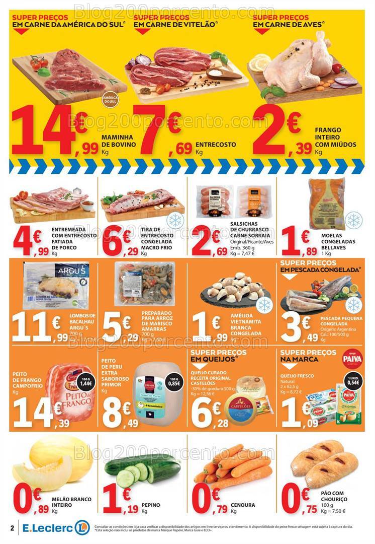 Antevisão Folheto E-LECLERC Promoções Fim de Semana - 16 a 18 agosto