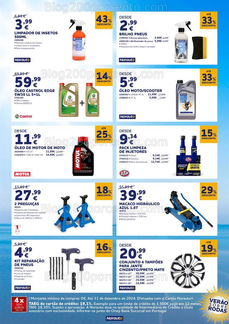 Antevisão Folheto NORAUTO Verão Promoções de 1 agosto a 8 outubro
