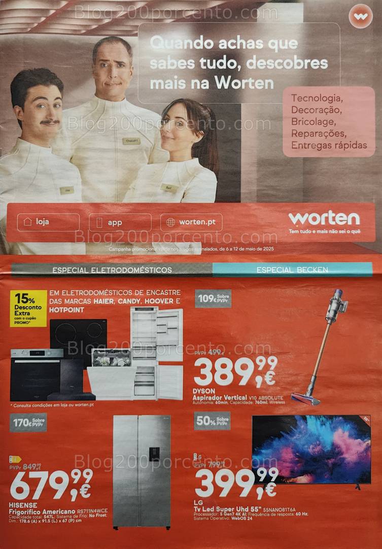 Antevisão Folheto WORTEN Promoções de 6 a 12 maio all
